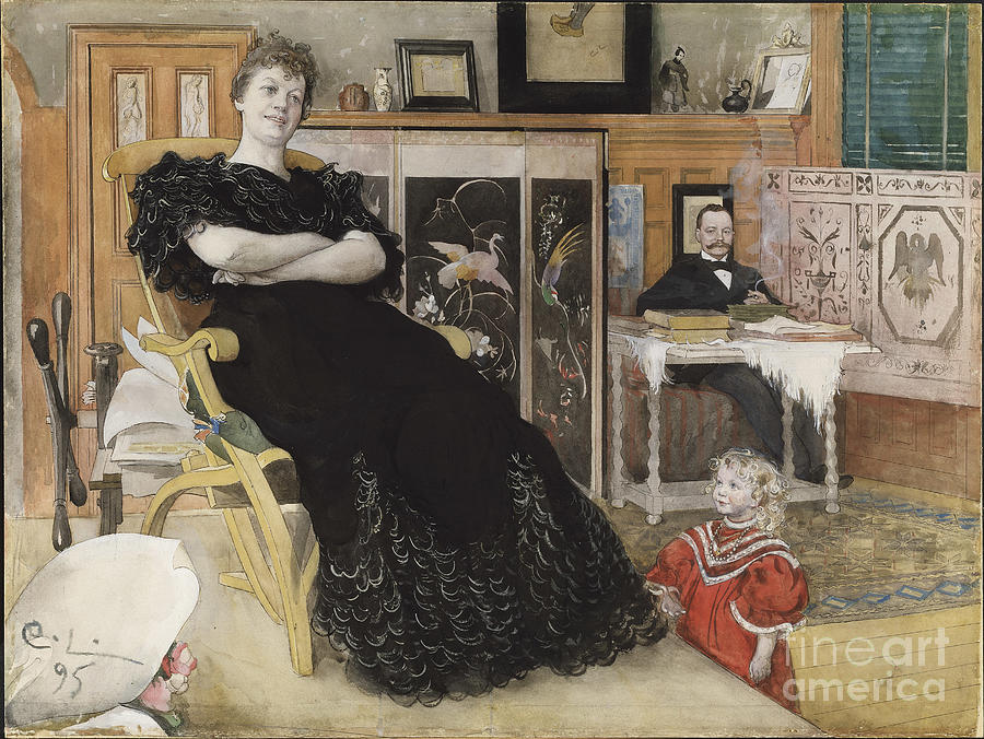 Anna Pettersson, C.1895 Painting by Carl Larsson