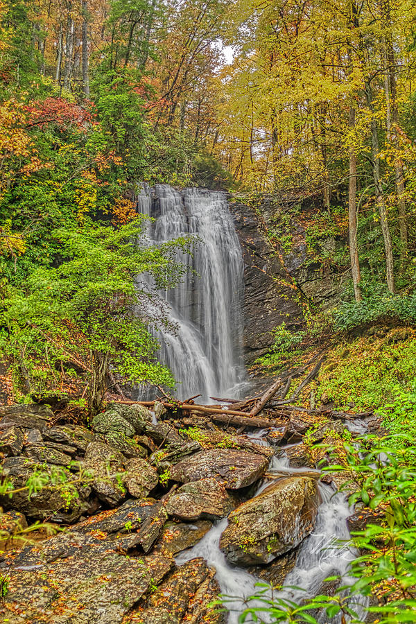 Waterfall Photograph - Anna Ruby Falls Left by Meta Gatschenberger