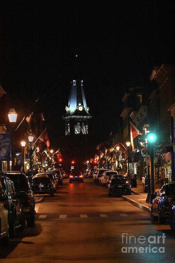 Annapolis By Night Photograph by Skip Willits