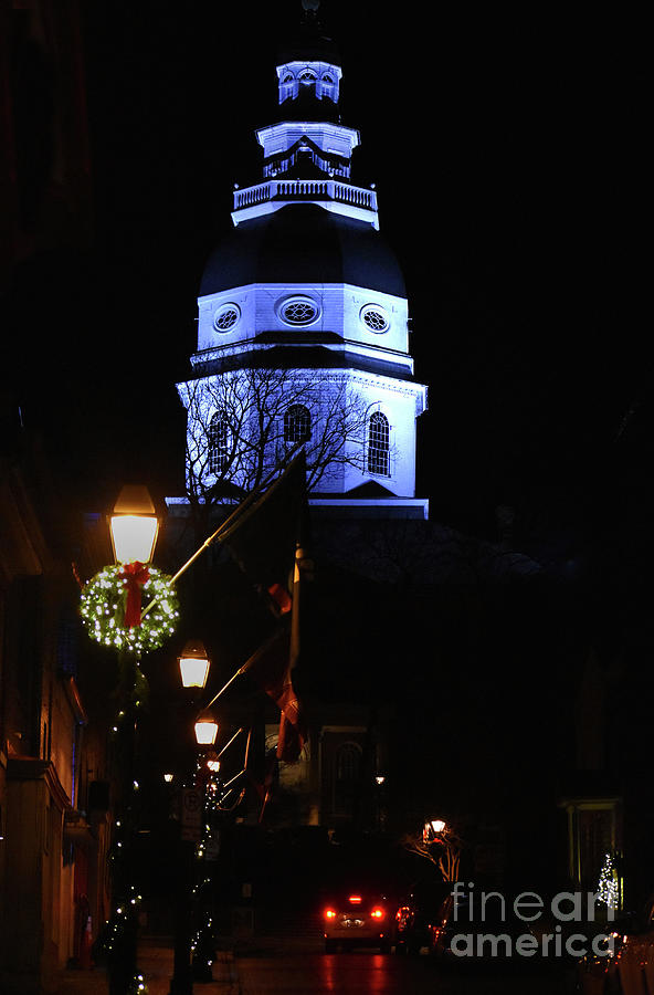 Annapolis Christmas Photograph by Skip Willits