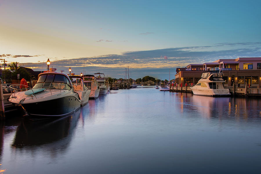 Annapolis Harbor at Sunrise Photograph by Bill Cannon