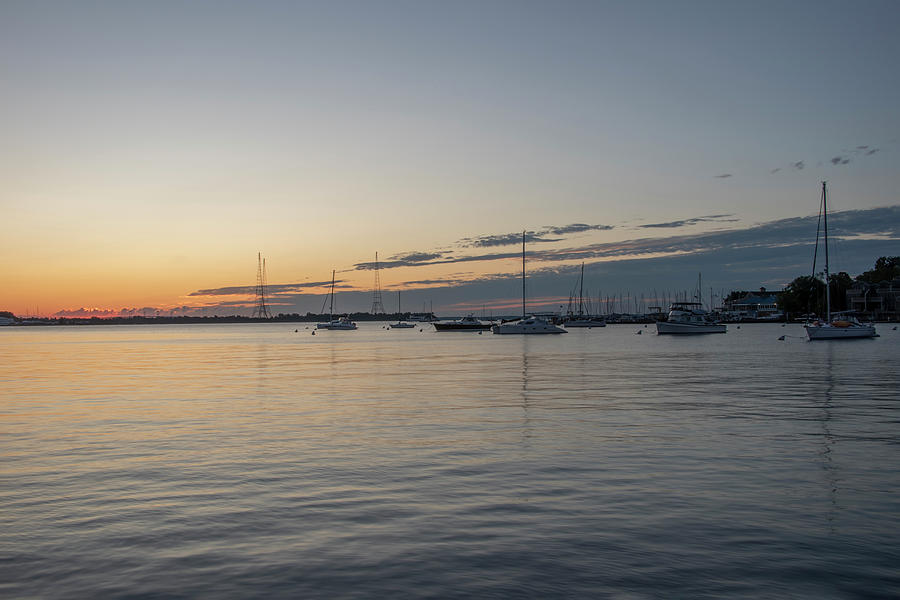Annapolis Harbor at Sunrise - Maryland Photograph by Bill Cannon