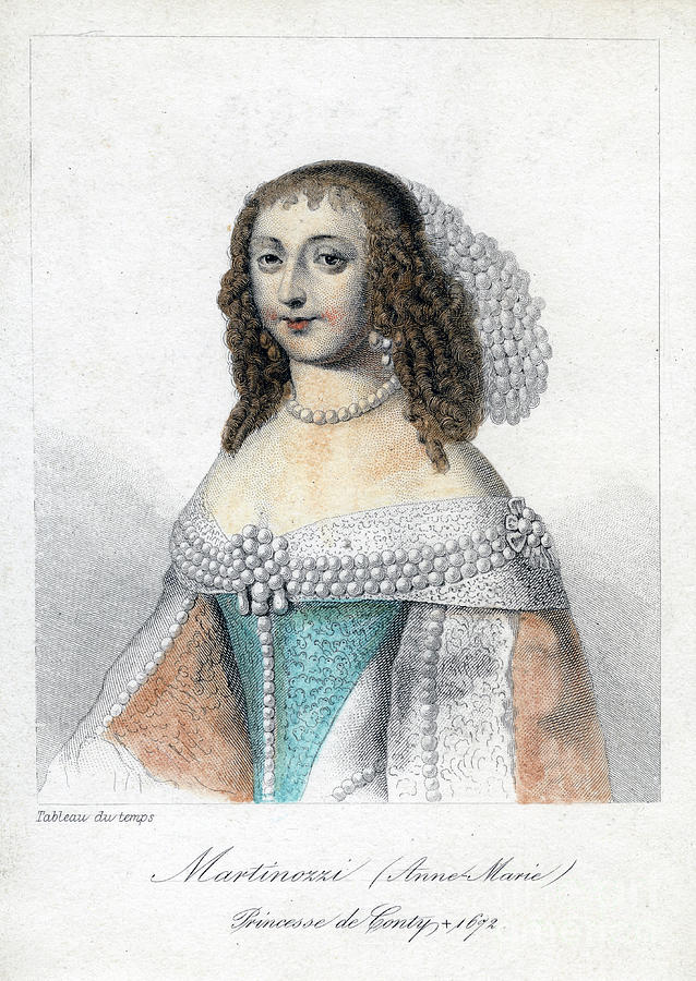 Anne Marie Martinozzi, 17th Century Drawing by Print Collector