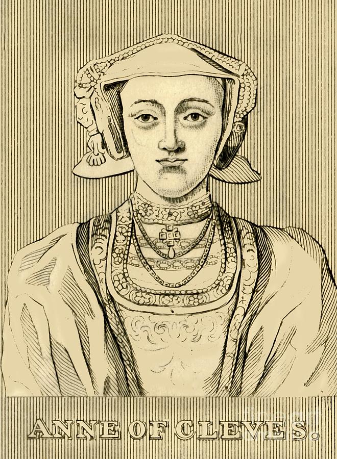 Anne Of Cleves Drawing by Print Collector