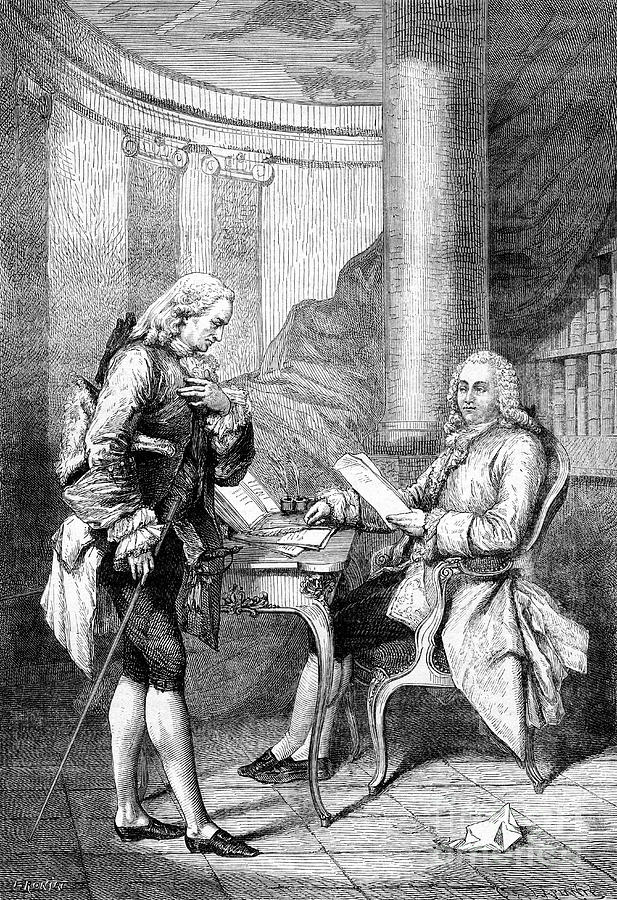 Anne Robert Jacques Turgot Receiving by Print Collector