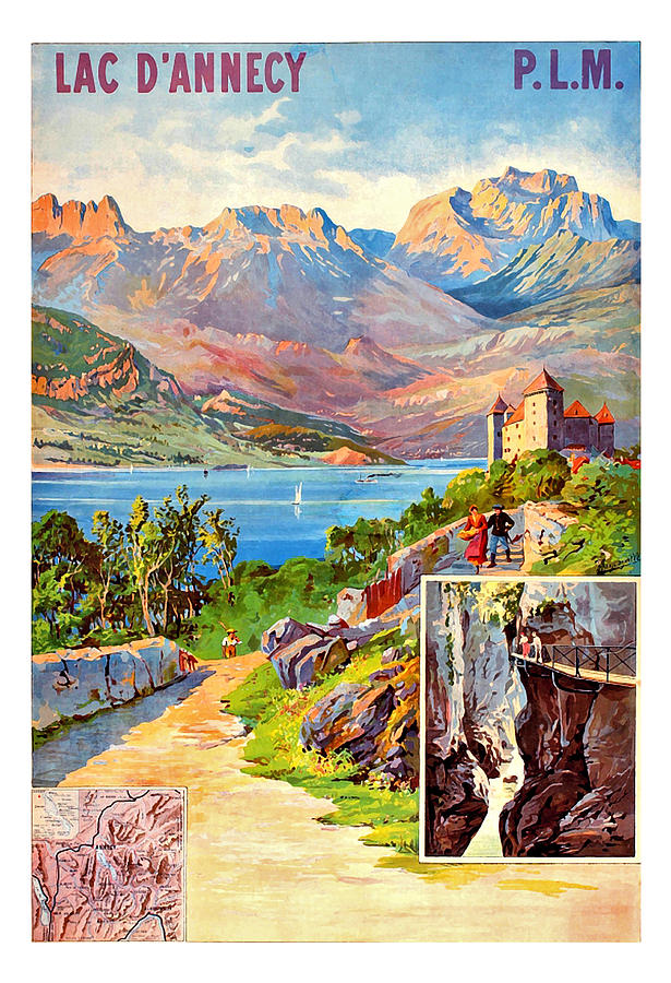 Annecy lake Digital Art by Long Shot