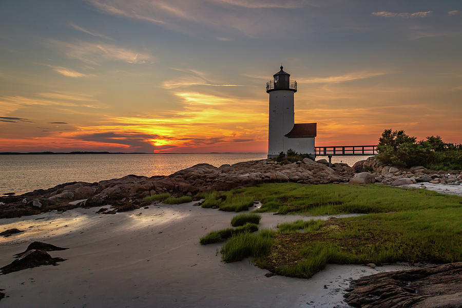 Annisquam Lighthouse High View Photograph by Tim Kirchoff
