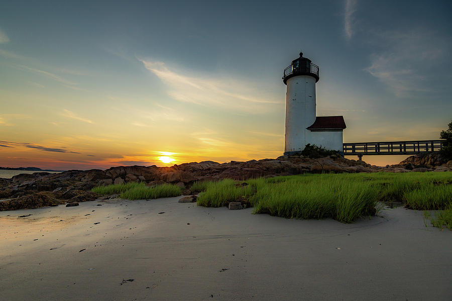 Annisquam Lighthouse Low Tide Photograph by Tim Kirchoff