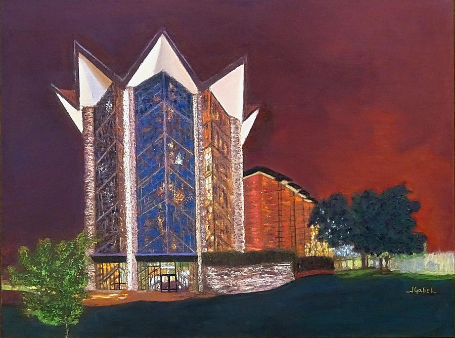 Pastel Painting - Anniversary Chapel by Laura Gabel