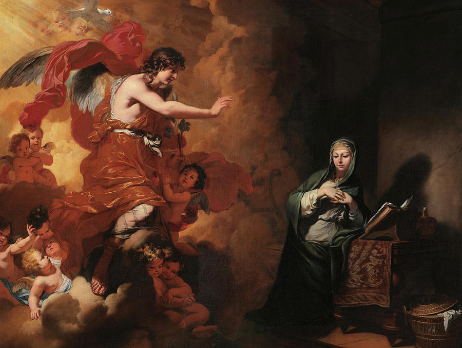 Gerard De Lairesse Painting - Annunciation, 17th Century by Gerard de Lairesse Gerard De Lairesse Painting - Annunciation, 17th Century by Gerard de Lairesse