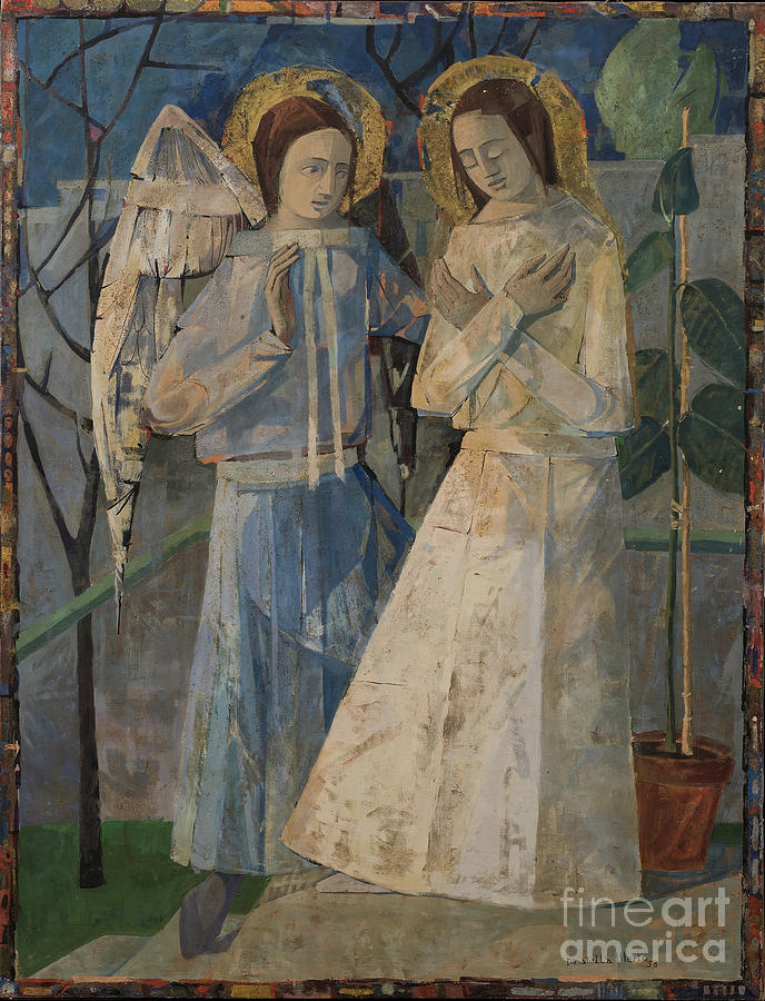 Annunciation, 1958 Painting by Donatella Merlo Annunciation, 1958 Painting by Donatella Merlo