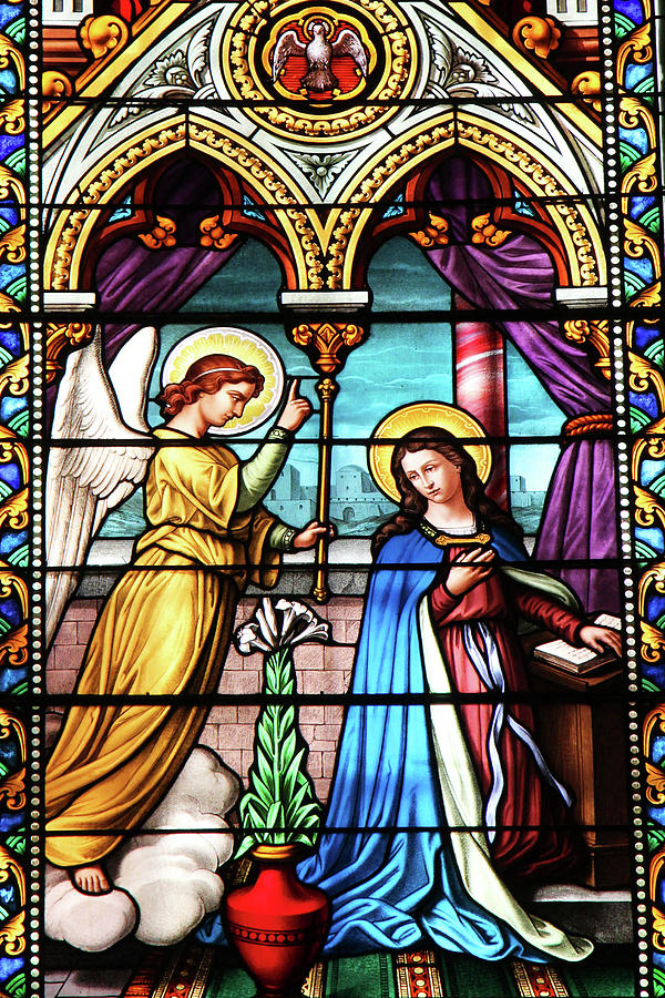 Annunciation Stained Glass Photograph by Munir Alawi
