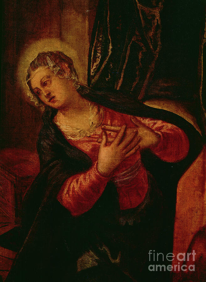 Annunciation Painting by Tintoretto