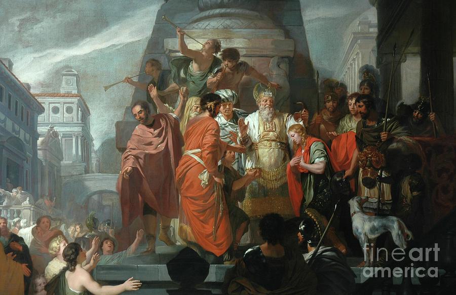 Anointing Of David Painting By Carl Thiel - Fine Art America