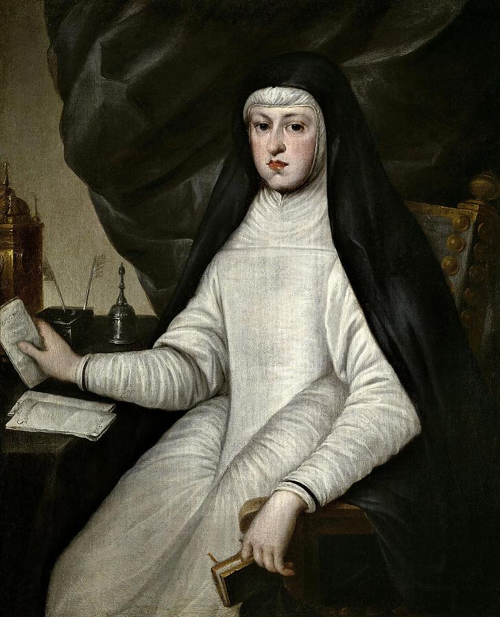 Anonymous / Mariana of Austria, Queen of Spain, Second half 17th century, Spanish School. Painting by Anonymous