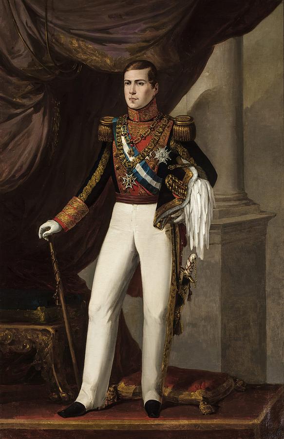 Anonymous / Portrait of Fernando de Asis, Mid 19th century, Oil on canvas, 1,98 x 1,30 m. Painting by Anonymous