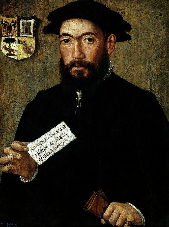 Anonymous / Un conquistador de Indias, 1501-1535, Spanish School, Oil on panel. Painting by Anonymous