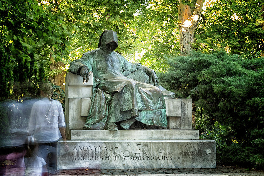 Anonymous Writer Statue in Budapest Photograph by Vivida Photo PC