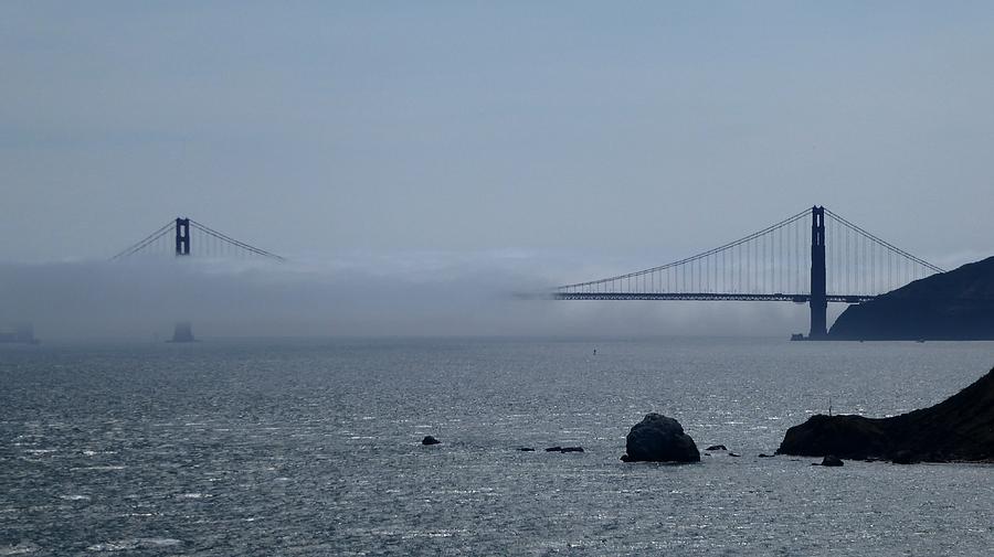 Bridge Photograph - Another Foggy Day In San Francisco by Ocean View Photography