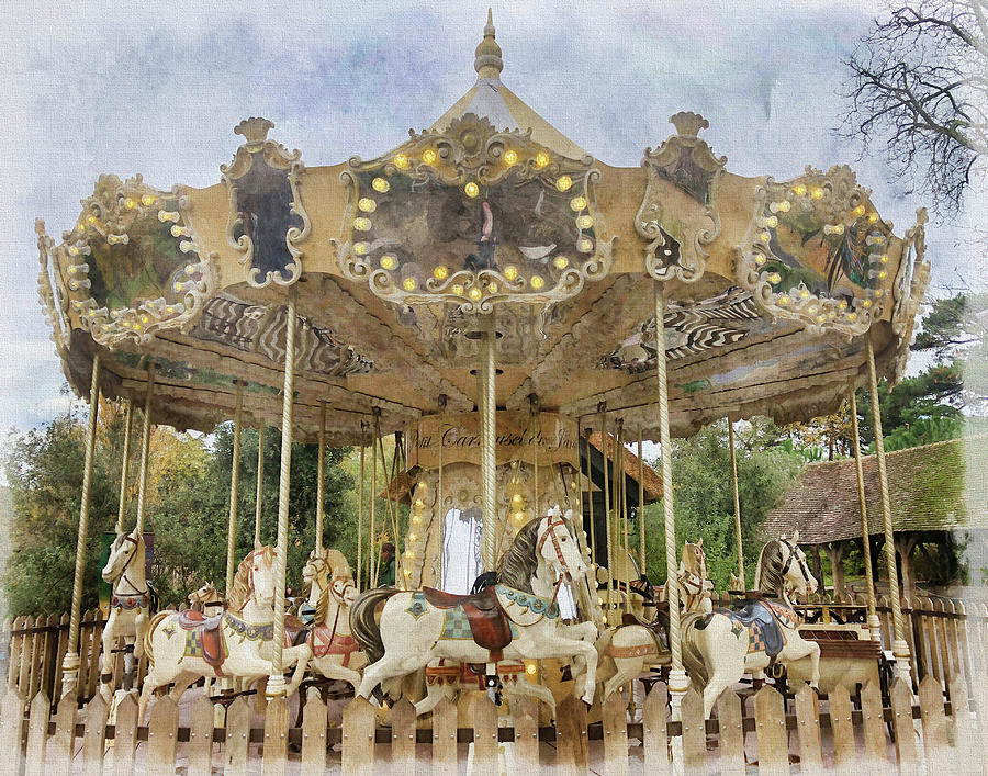 Le Petit Carrousel Photograph by Tom Reynen