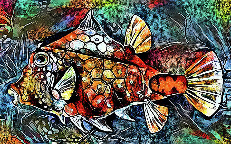 Funky Fish Too Digital Art by HH Photography of Florida