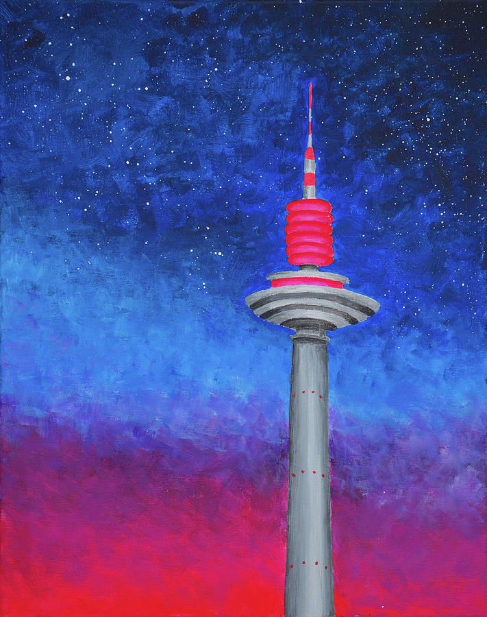 Another Night In Frankfurt Painting by Iryna Goodall