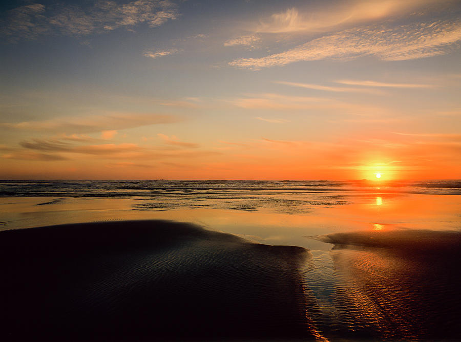 Another Oregon Coast Sunset Photograph by Robert Potts