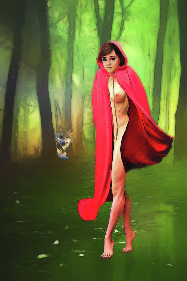 Another Red Riding Hood Digital Art by John Haldane
