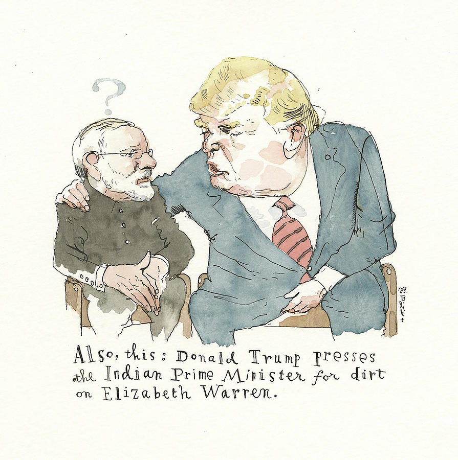 Another Whistle Blown Painting by Barry Blitt