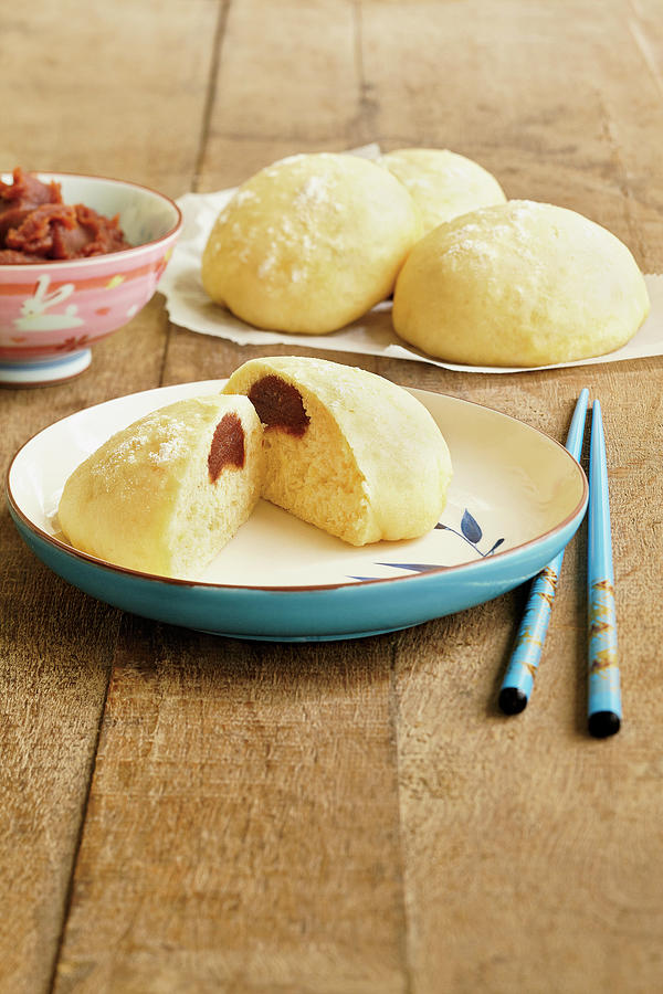 Anpan japanese Yeast Rolls With Bean Paste Photograph by Tre Torri
