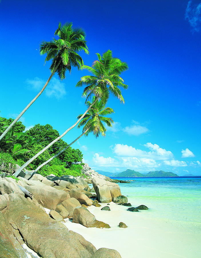 Anse Severe With Praslin Island In Photograph by Robertharding - Pixels