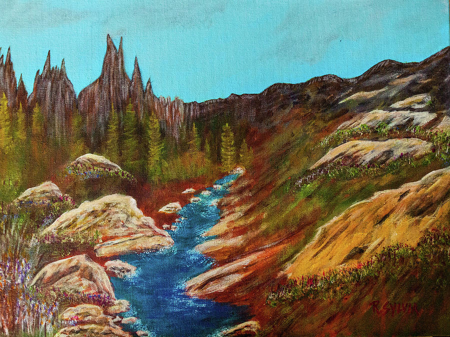 Ansel Adams Wilderness Painting by Randy Sylvia