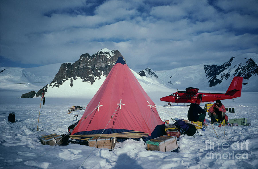 Antarctic Researchers Photograph by British Antarctic Survey/science Photo Library