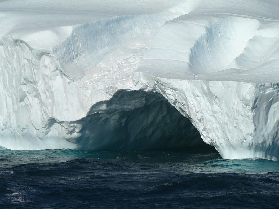 Antarctica Iceberg Tunnel Photograph by Photo, David Curtis