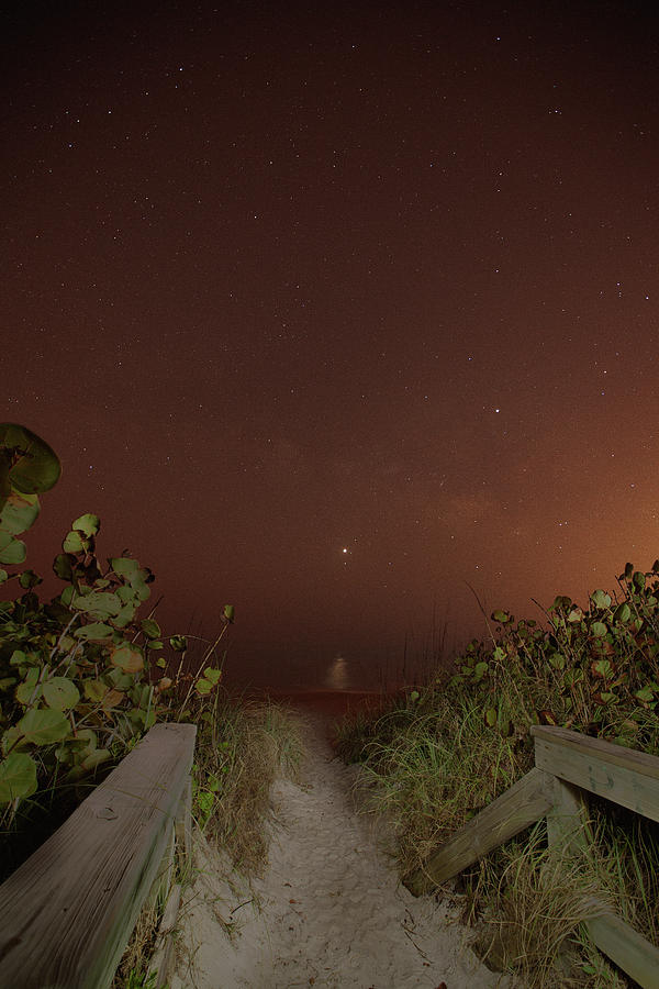 Antaries Jupiter Venus and Saturn over the Atlantic by Gordon Elwell Antaries Jupiter Venus and Saturn over the Atlantic by Gordon Elwell