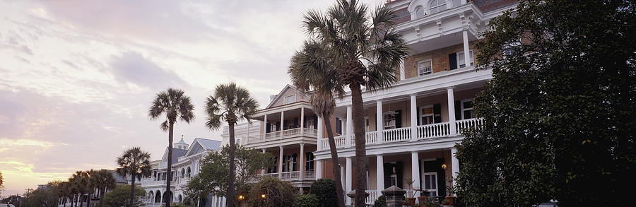 Antebellum Houses At Dusk Photograph by Walter Bibikow