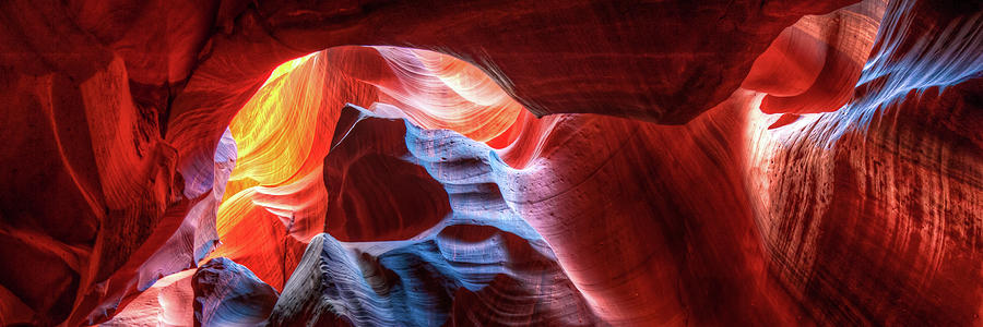 Antelope Canyon Colorful Shades of Light Photograph by Gregory Ballos
