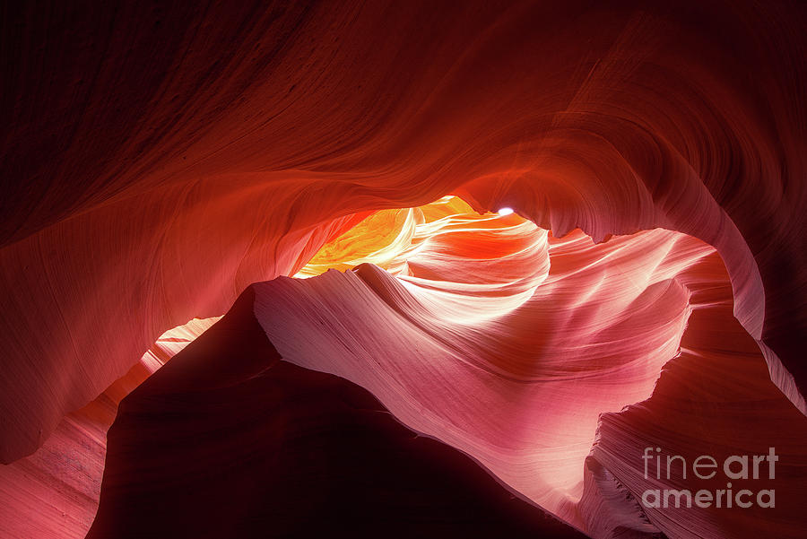 Antelope Canyon, Wave Shaped Colorful Photograph by Singhaphanallb