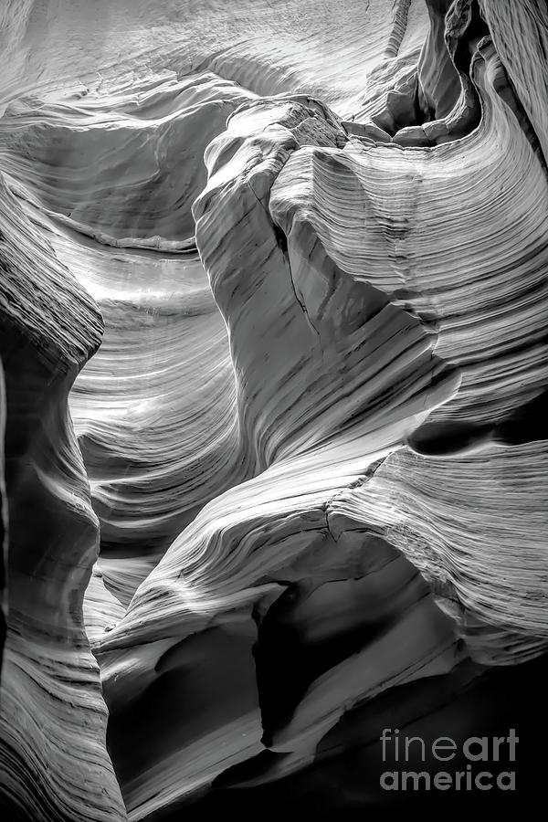 Abstract Photograph - Antelope Canyon Waves by Ed Taylor