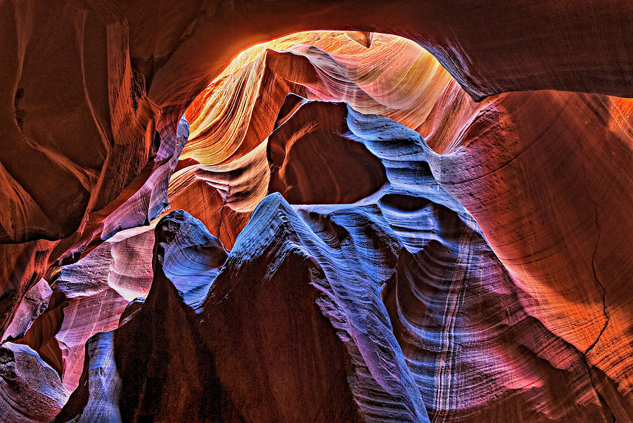 Antelope Slot Canyon Skylight Photograph by Larry Gerbrandt