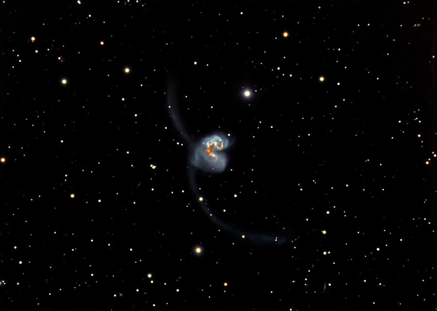 Antennae Ngc 4038 And 4039, Interacting Photograph by Stocktrek Images