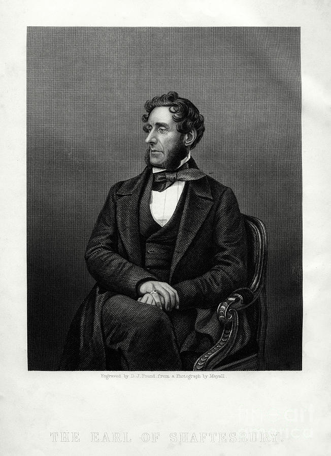 Anthony Ashley Cooper, 7th Earl Drawing by Print Collector