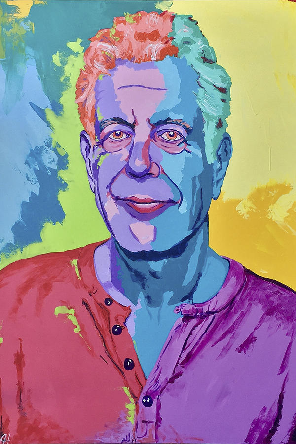 Anthony Bourdain Painting by Zach - Fine Art America