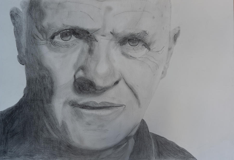 Anthony Hopkins Portrait Drawing by Dipidity - Fine Art America