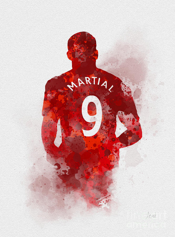 Anthony Martial Mixed Media by My Inspiration
