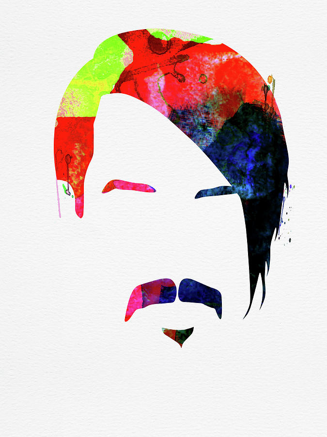 Red Hot Chili Peppers Mixed Media - Anthony Watercolor by Naxart Studio