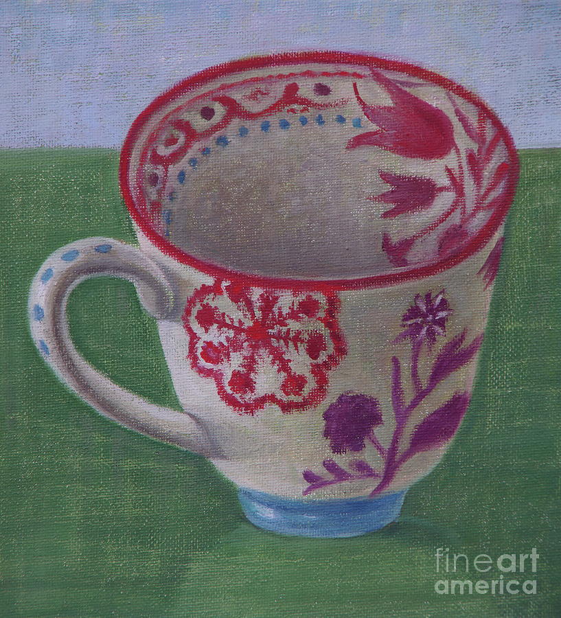 Anthropologie Cup Painting by Ruth Addinall