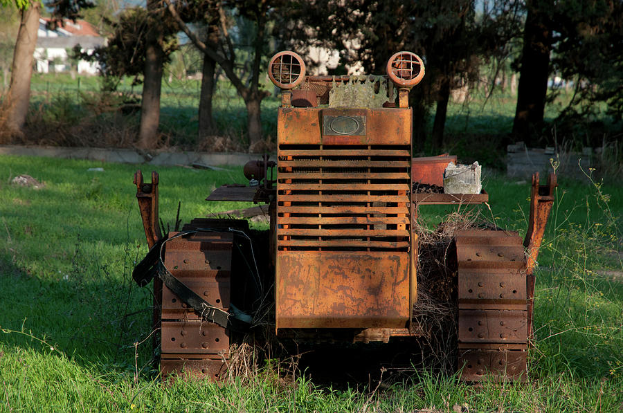 Anthropomorphic Tractor On Italian Farm Photograph by Stuart Mccall