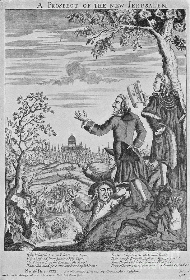 Anti-semitism In 1753 1735 Drawing by Print Collector