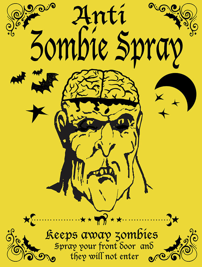 Anti Zombie Spray Digital Art by Long Shot